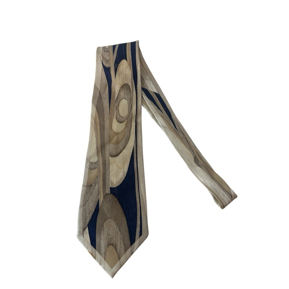 Stacy‎ Adams 100% silk tie hand made geometric pattern 4" x 61" Career Office